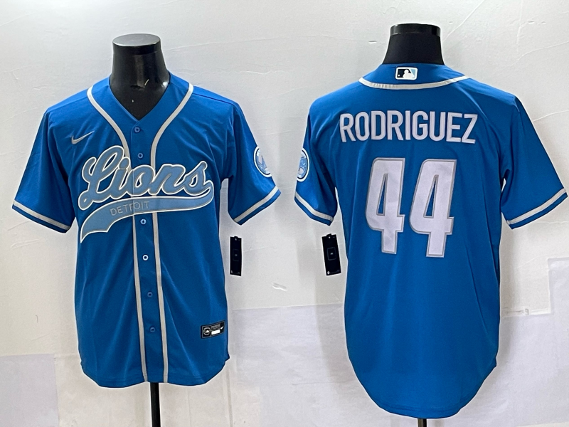Men 2025 Detroit Lions 44 Rodriguez blue 2025 Nike Limited NFL Jersey 002